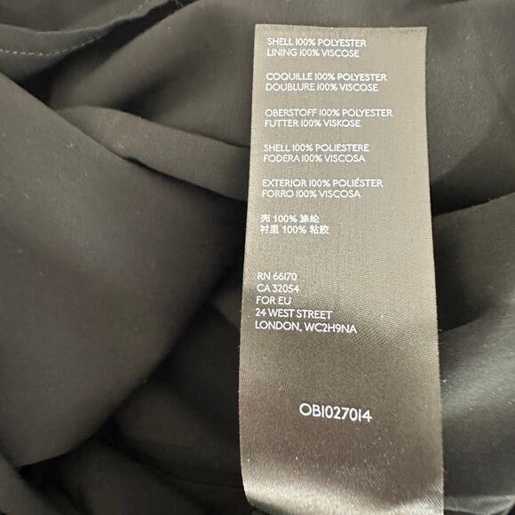 Anthropologie Roxie Textured Fringe Mini Dress Black Party Cocktail US 8 NWT - Picture 11 of 12